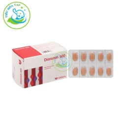 Diosmin 500 - Hộp 3 vỉ x 10 viên